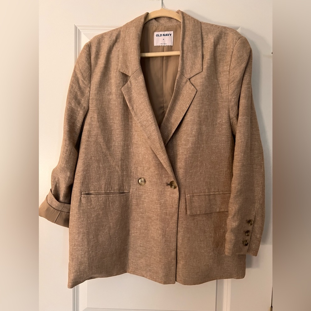 Old Navy size M linen blend blazer